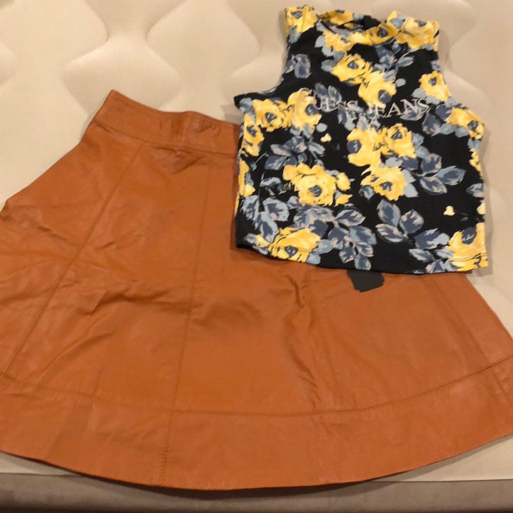 Guess Floral top and skirt